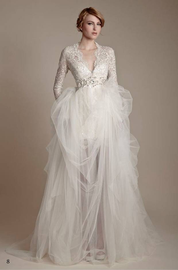 Wedding dress long sleeved