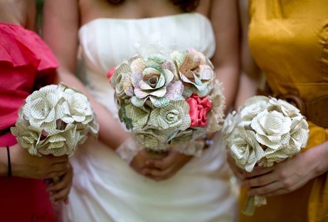 Wedding paper flowers