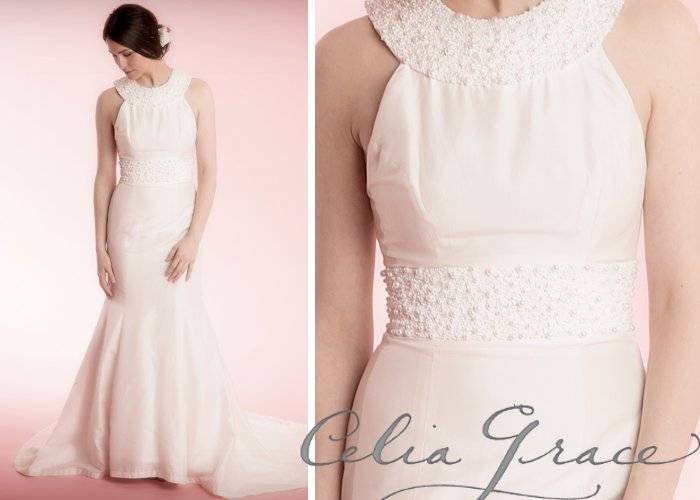 Celia Grace Eco Fair Trade Wedding Dress Rosa Sweet Violet Bride