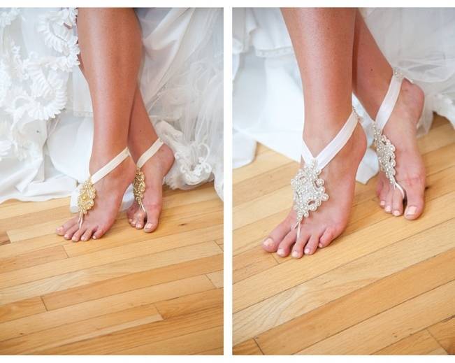 Wedding Day Adornments: Barefoot Sandals 123