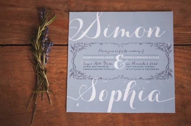 Lavender + Rosemary Winter Wedding Inspiration {Blue Jar Events + Jennifer Bakos Photography} 1