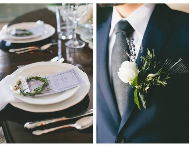 Lavender + Rosemary Winter Wedding Inspiration {Blue Jar Events + Jennifer Bakos Photography} 4
