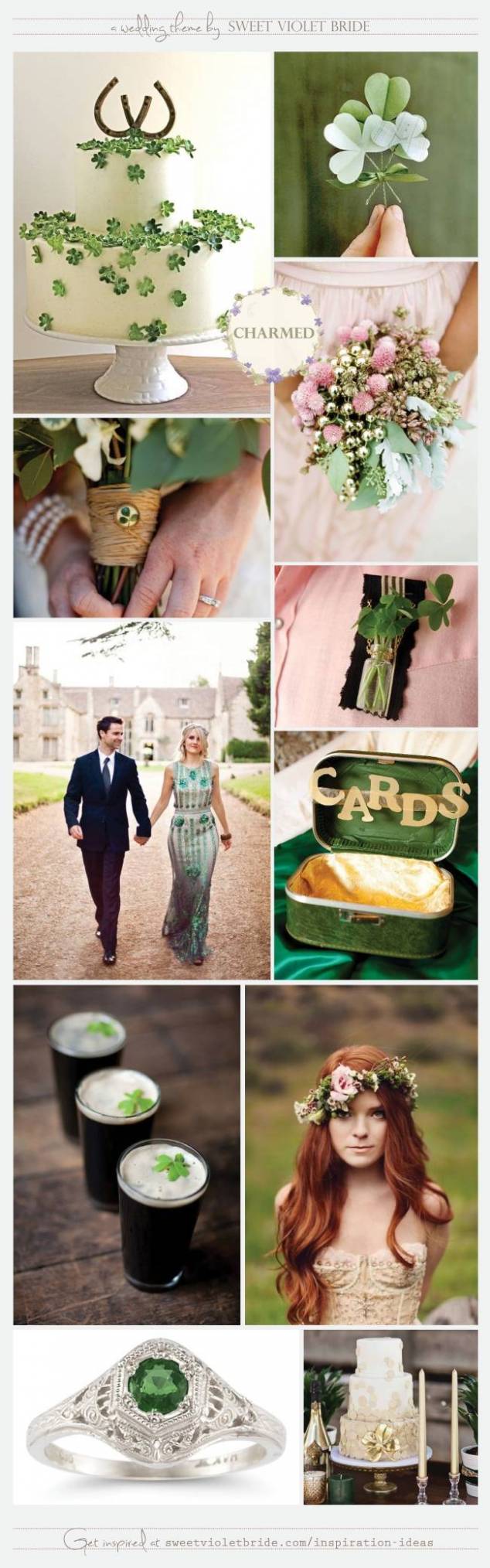 Charmed - St. Patricks Day Wedding Inspiration by Sweet Violet Bride