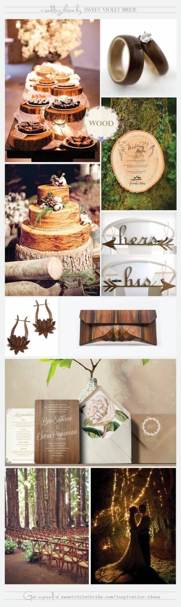 Wedding Inspiration Board #26 Rustic Wood by Sweet Violet Bride