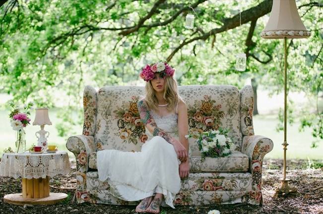 Woodland Floral Inspiration Shoot {Free The Bird Photography} 6