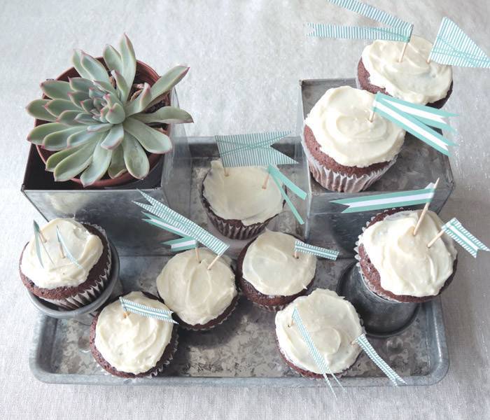 Flag-Topped Cupcakes