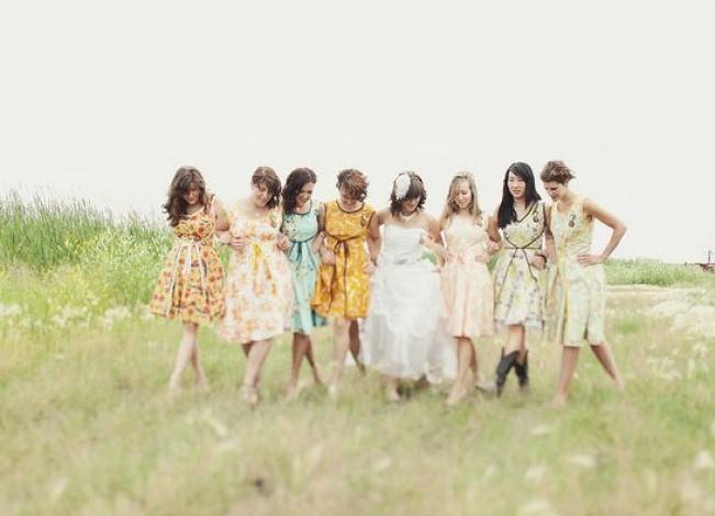 Floral Bridesmaid Dresses 7
