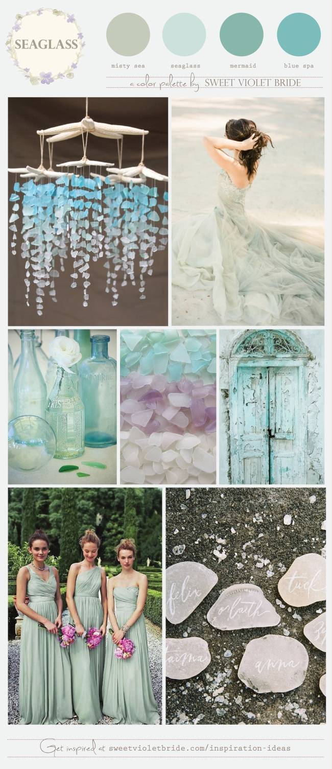 Seaglass Wedding Palette