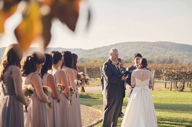 Orange and Gray Autumn Vineyard Wedding {Audra Wrisley Photography} 12
