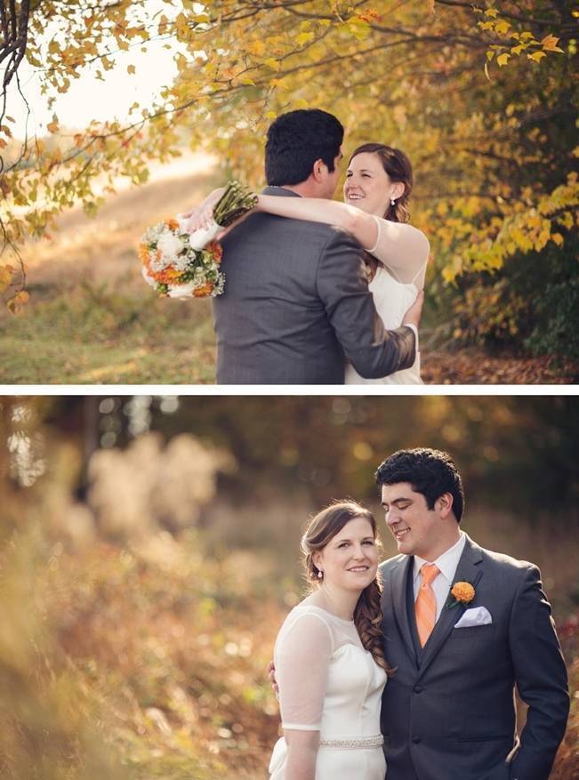 Orange and Gray Autumn Vineyard Wedding {Audra Wrisley Photography} 9