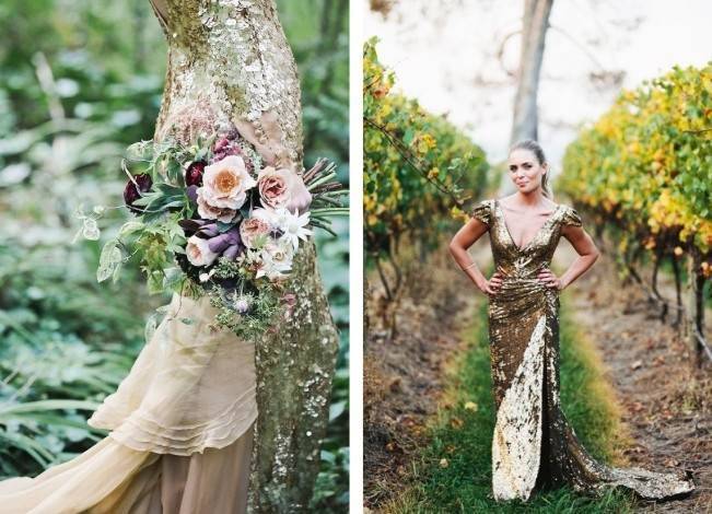 Gold Wedding Dress Inspiration 10