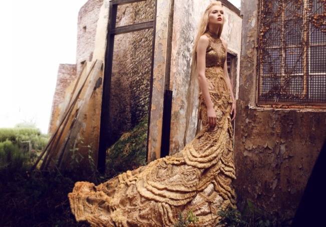 Gold Wedding Dress Inspiration 3