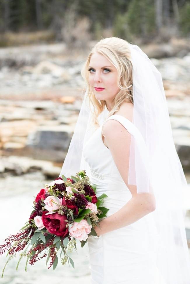 Rustic Merlot and Blush Rocky Mountain Wedding Inspiration 16