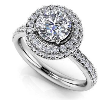Surrounded by Sparkle Diamond Engagement Ring