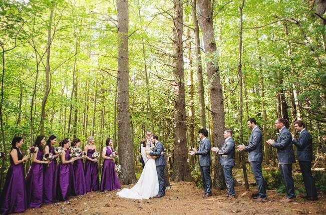 Woodsy Purple New Hampshire Wedding {Erika Follansbee Photography} 11