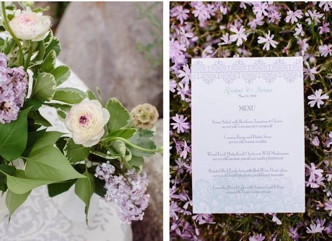 Lilac + Lace Country Chic Wedding Inspiration {The Light + Color} 6