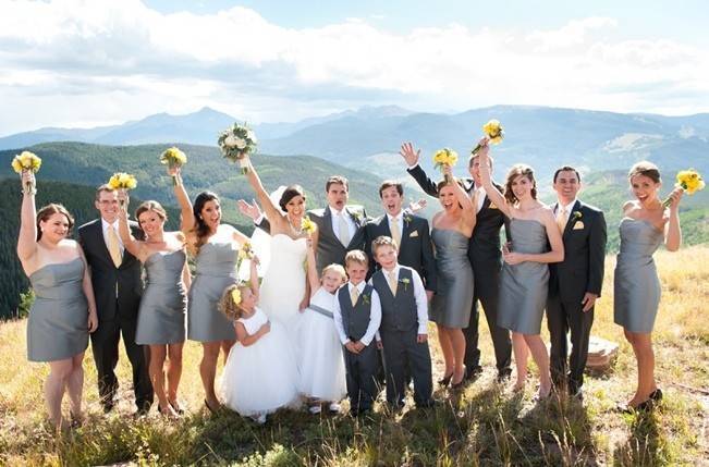 Yellow + Gray Mountain Wedding in Vail, Colorado {Brinton Studios} 9