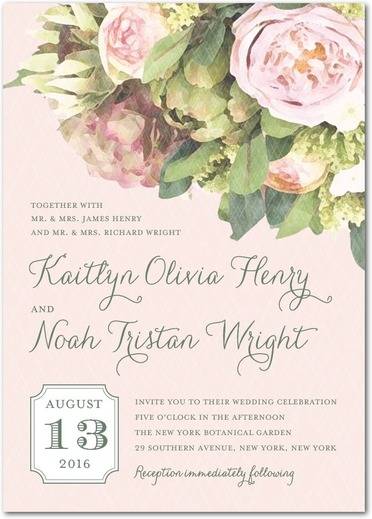 Flowering Affection Wedding Invitations
