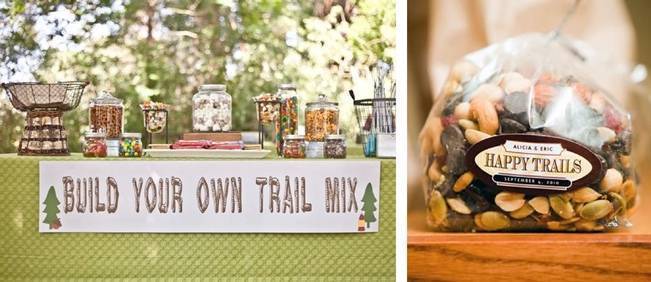 build your own trail mix wedding