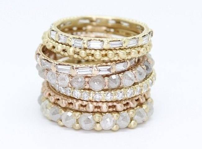 Stackable Engagement Wedding Rings 8