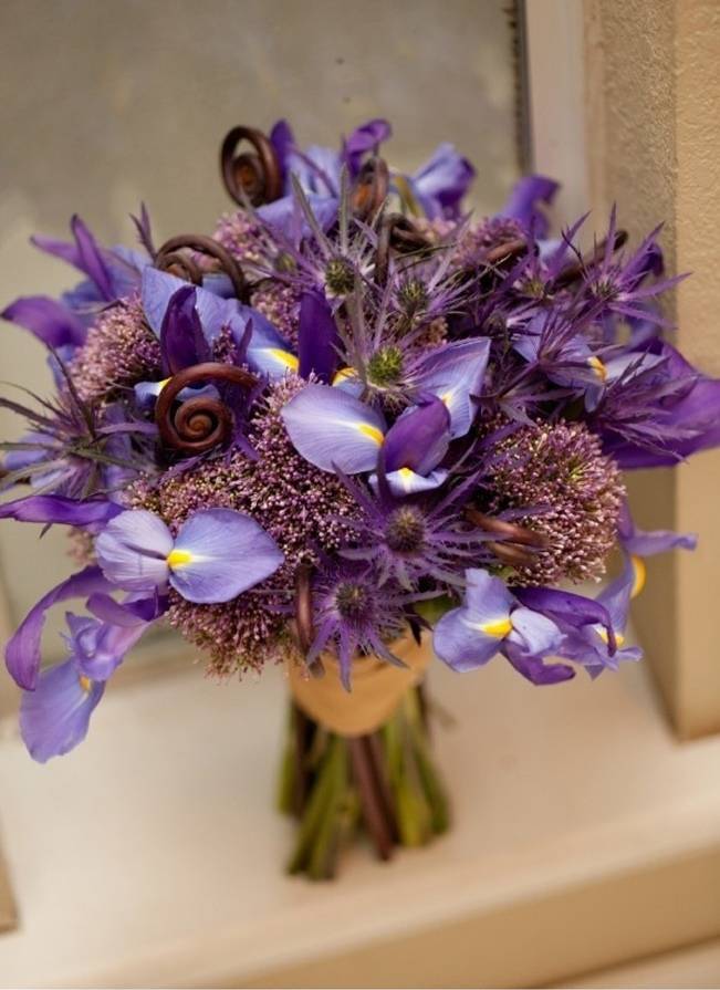 wedding flower inspiration iris