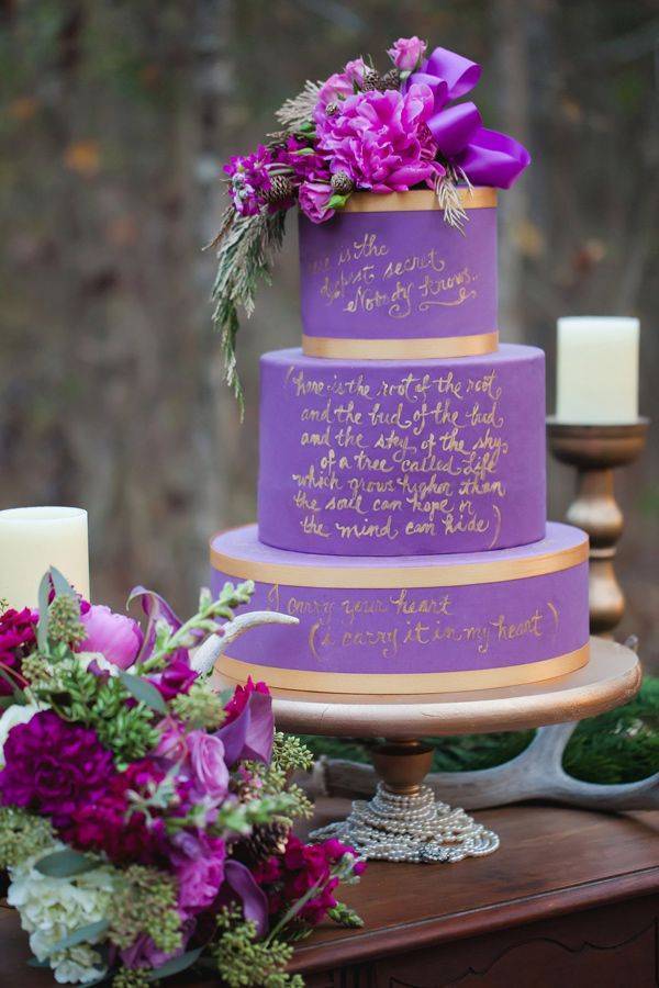Prettiest Purple Cakes 8 - Casey Hendrickson Photography via ruffled