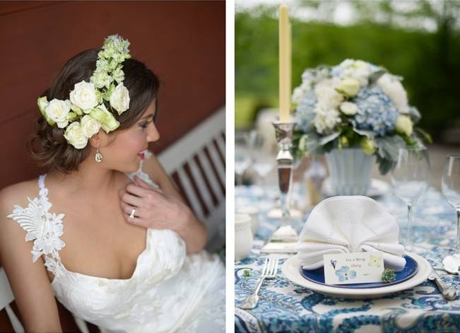Blue + Yellow Country Chic Bridal Inspiration {Dani Fine Photography} 10