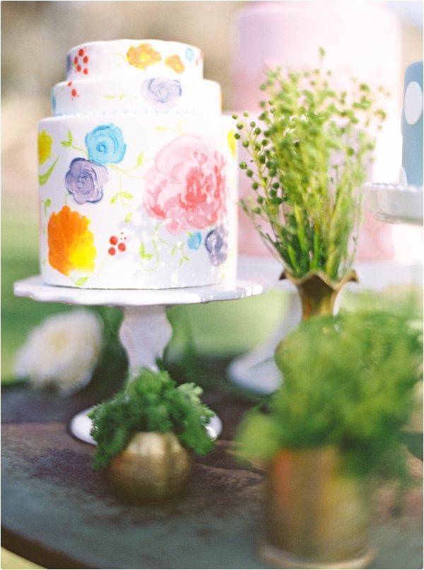 Watercolor wedding cake - pinterest