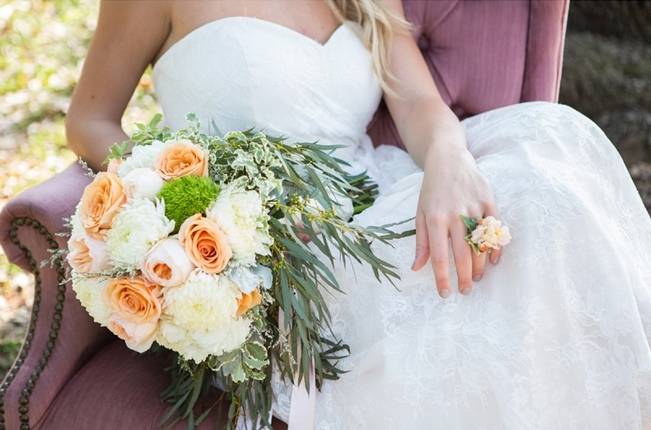 Peach + Blush Garden Wedding Inspiration {Shelly Taylor Photography} 17