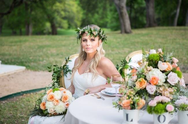 Peach + Blush Garden Wedding Inspiration {Shelly Taylor Photography} 9