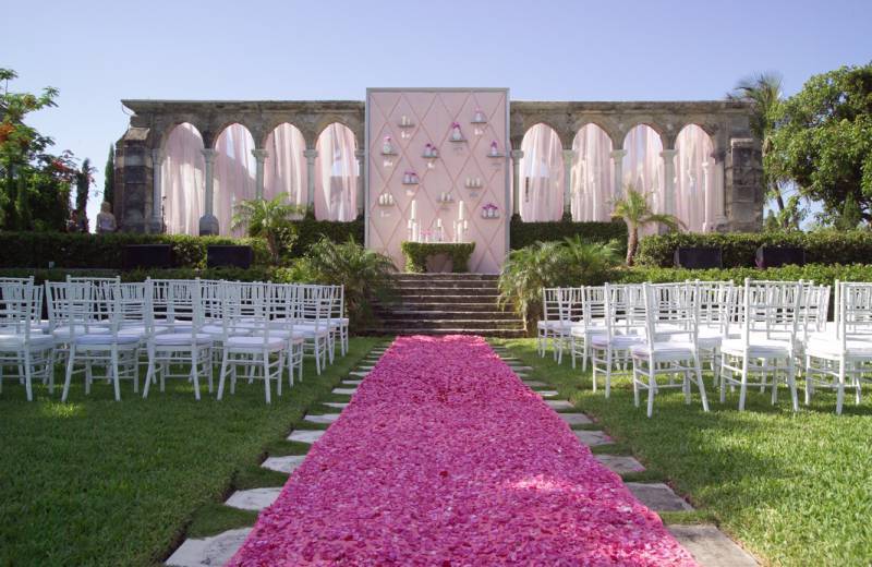 Ceremony - Pink Petal Aisle - Diann Valentine