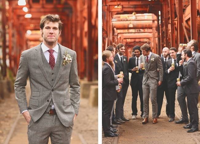 Artsy Industrial Wedding with Rustic + Vintage Details {j.woodbery photography} 10