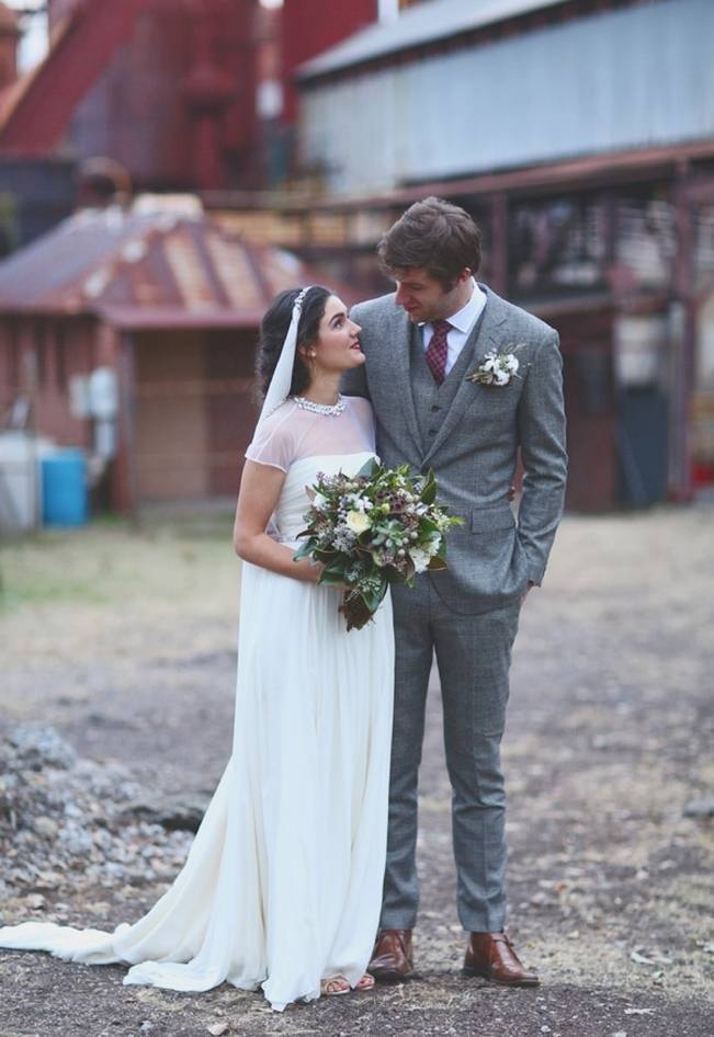 Artsy Industrial Wedding with Rustic + Vintage Details {j.woodbery photography} 16