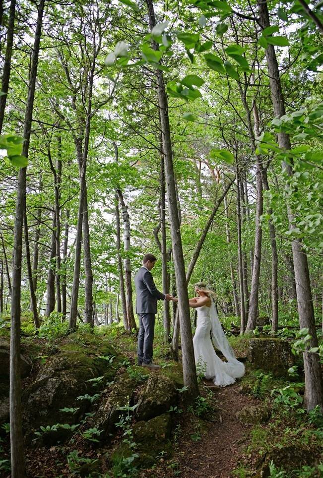 Boho Chic Vermont Wedding at Bolton Valley - Birke Photography 9