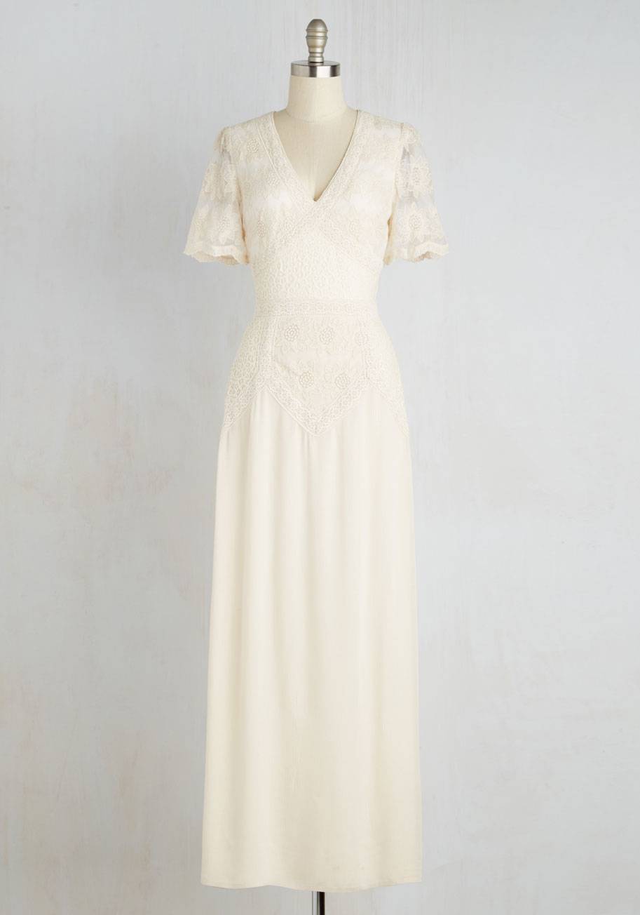Right Here and Vow Dress in Ivory - ModCloth $169.99