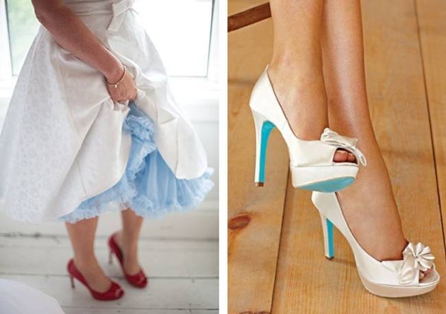 something blue - petticoat and soles