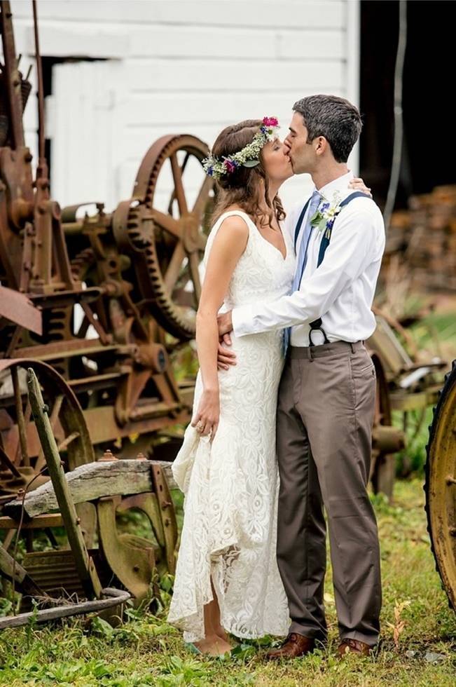 Colorful + Earthy North Carolina Farm Wedding 12