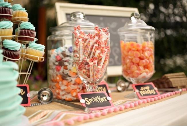 Coral + Sweet Mint Summertime Ranch Wedding Reception 15
