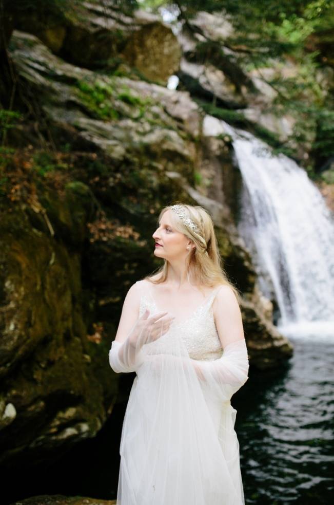 Styled Vermont Waterfall Elopement 11