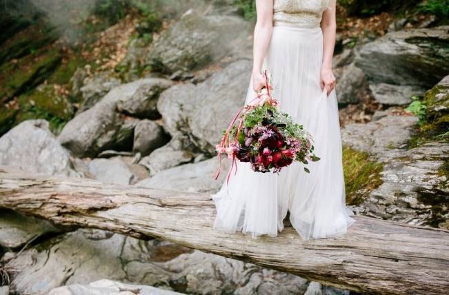 Styled Vermont Waterfall Elopement 7