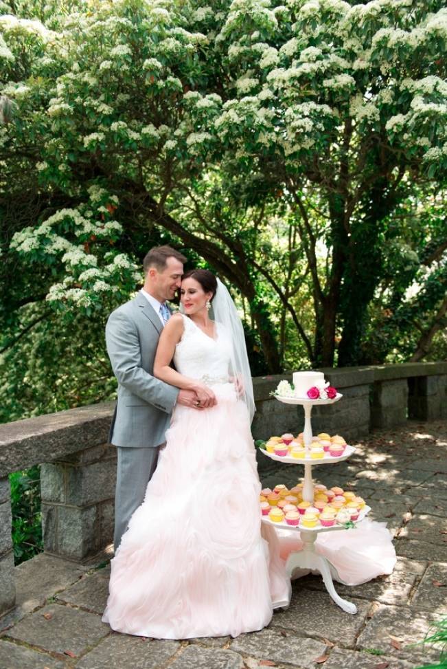 Vibrant Spring Garden Wedding Inspiration with Blush Gown 2