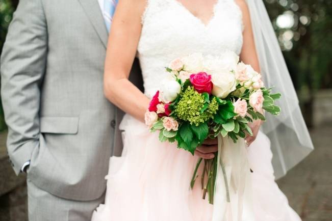 Vibrant Spring Garden Wedding Inspiration with Blush Gown 4