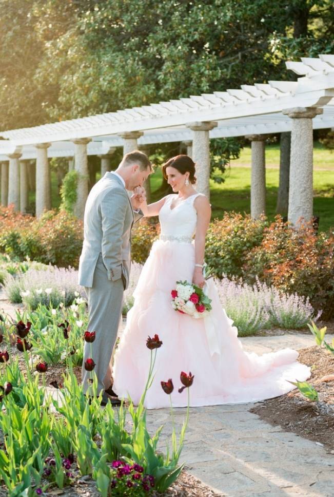 Vibrant Spring Garden Wedding Inspiration with Blush Gown 8