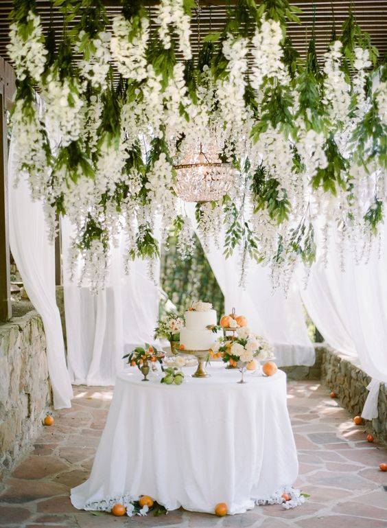 21 Stunning Outdoor Wedding Dessert Table Ideas 119