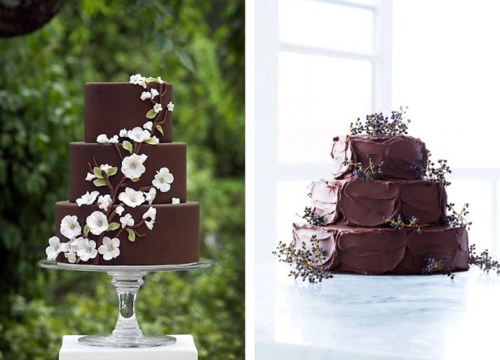 17 Deliciously Chocolatey Wedding Cakes 35