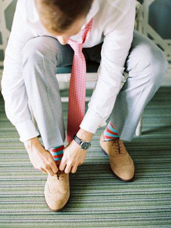 Image result for groom + colorful socks