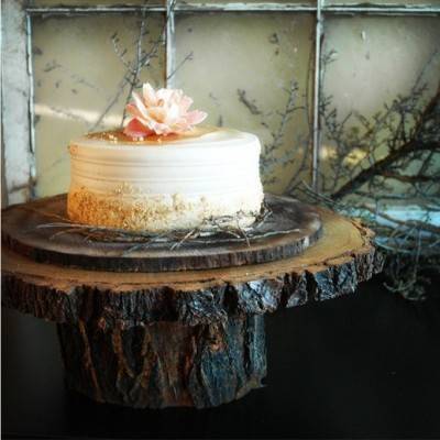 Rustic Cake Stands and Toppers