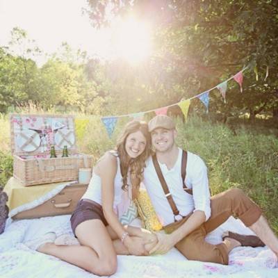Country Picnic Engagement by Katy Hall Photography