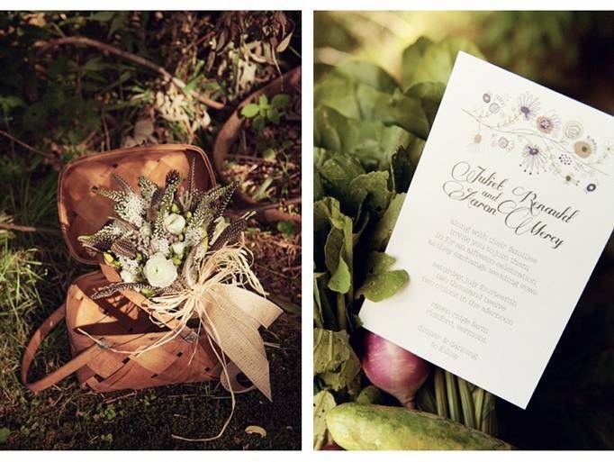 garden wedding invitation