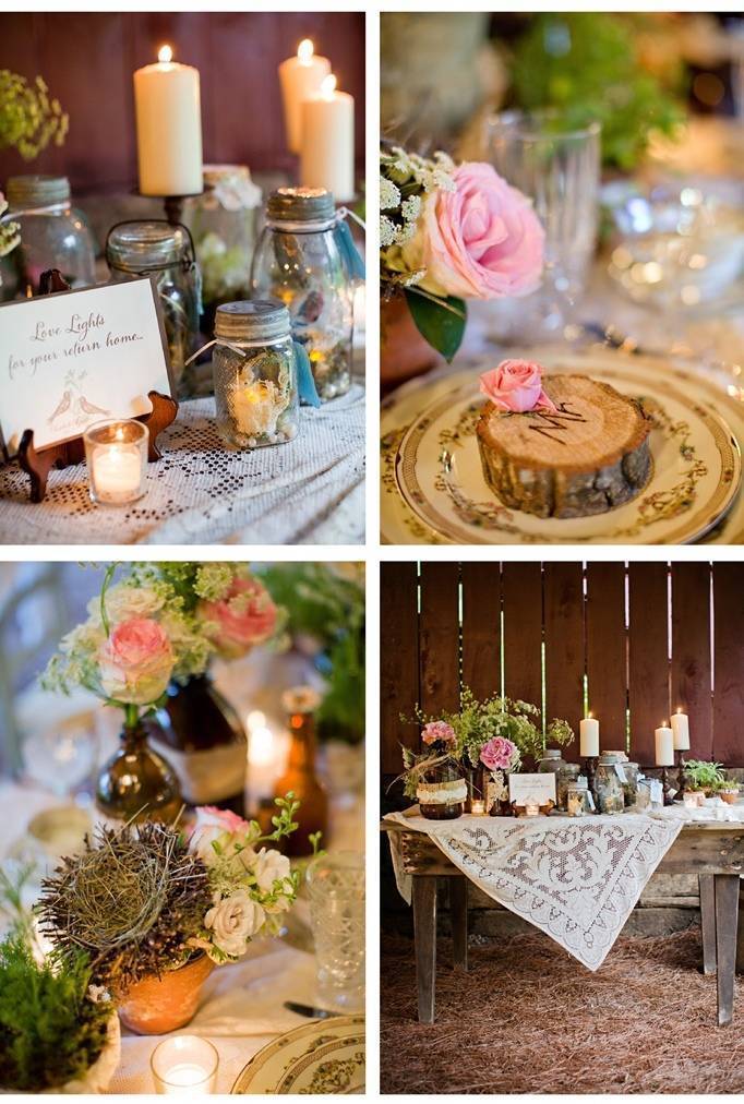 rustic wedding table ideas